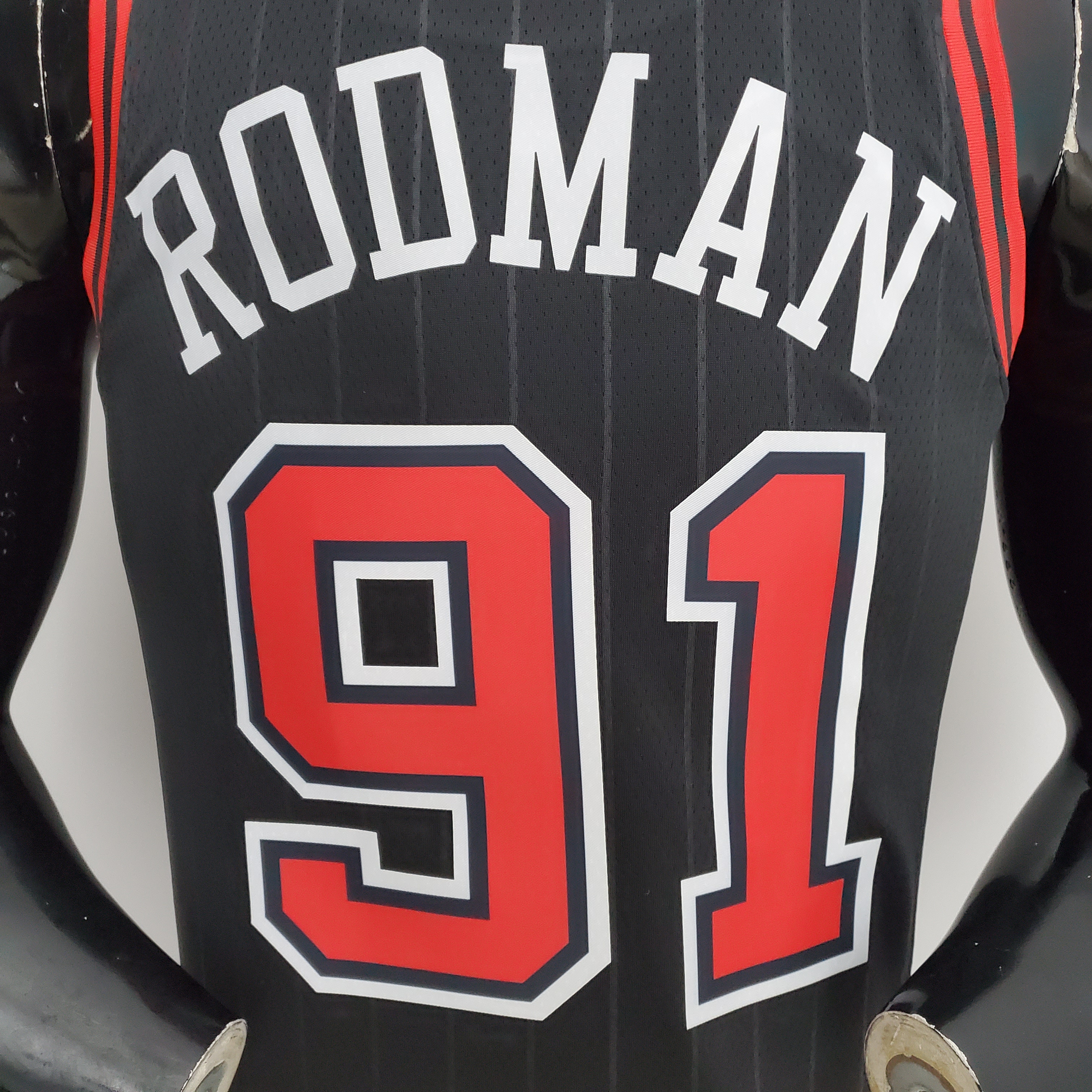 Dennis Rodman Chicago Bulls 75th Anniversary Swingman Jersey Flyers Black