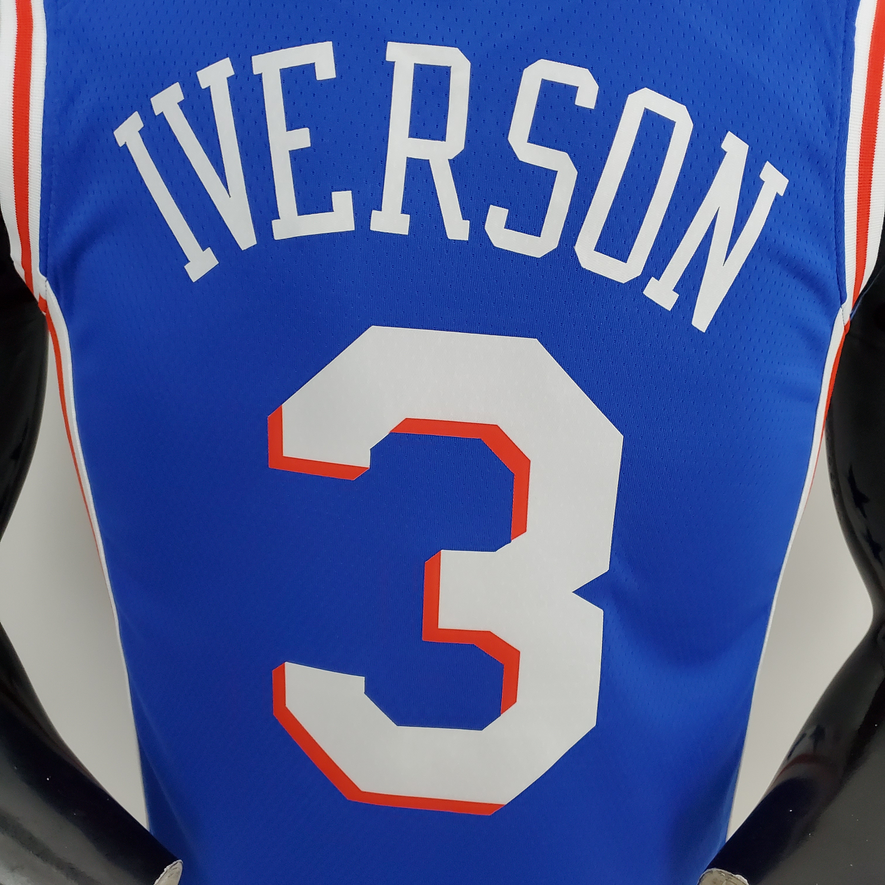 Allen Iverson Philadelphia 76ers 75th Anniversary Swingman Jersey Blue