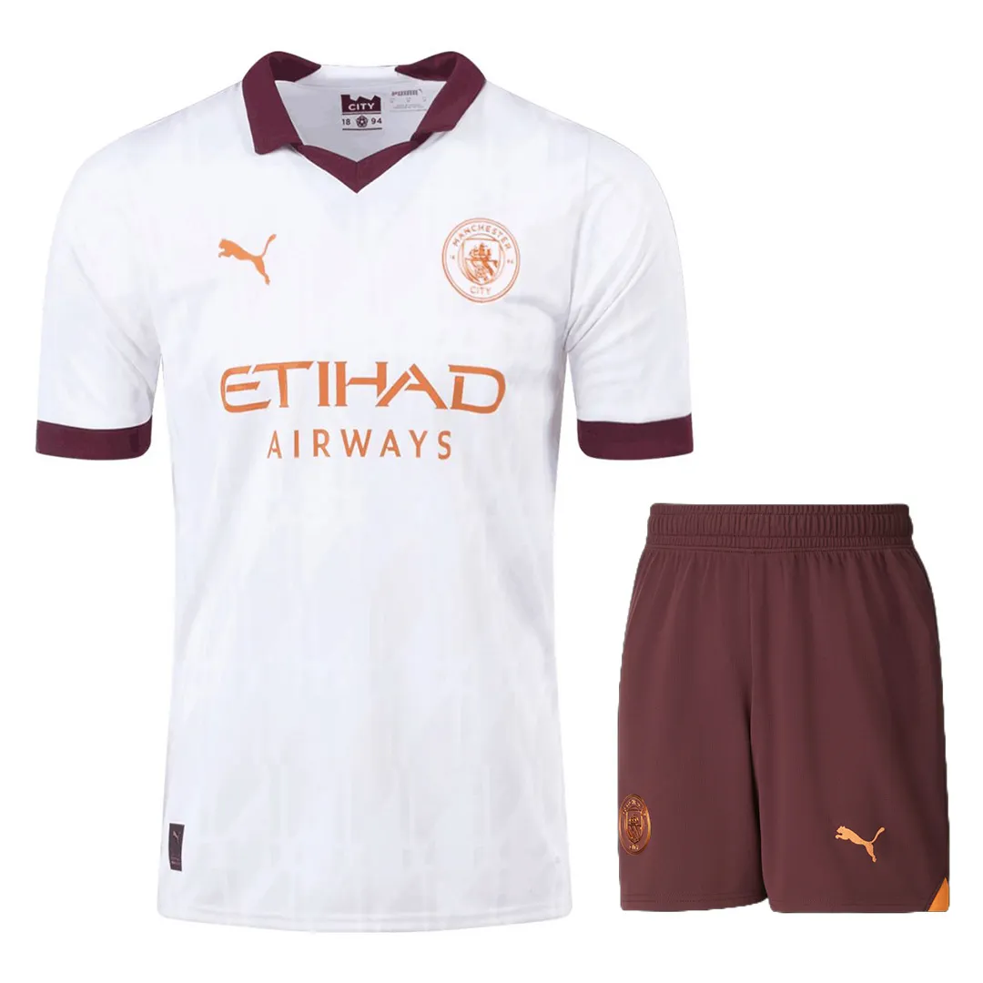 2023/24 Manchester City Away Kit Jersey+Shorts