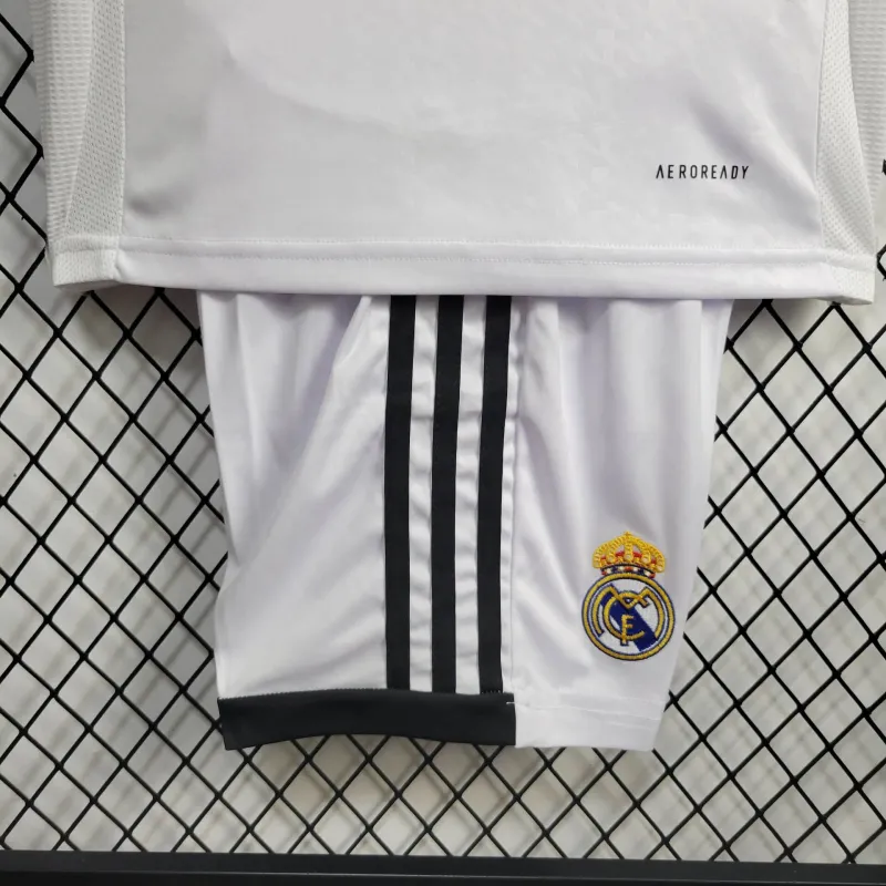 24-25 Real Madrid Home Kids Kit Jersey+Shorts