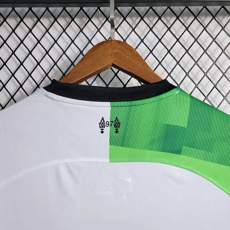 23-24 Liverpool Away white green black Soccer Jersey