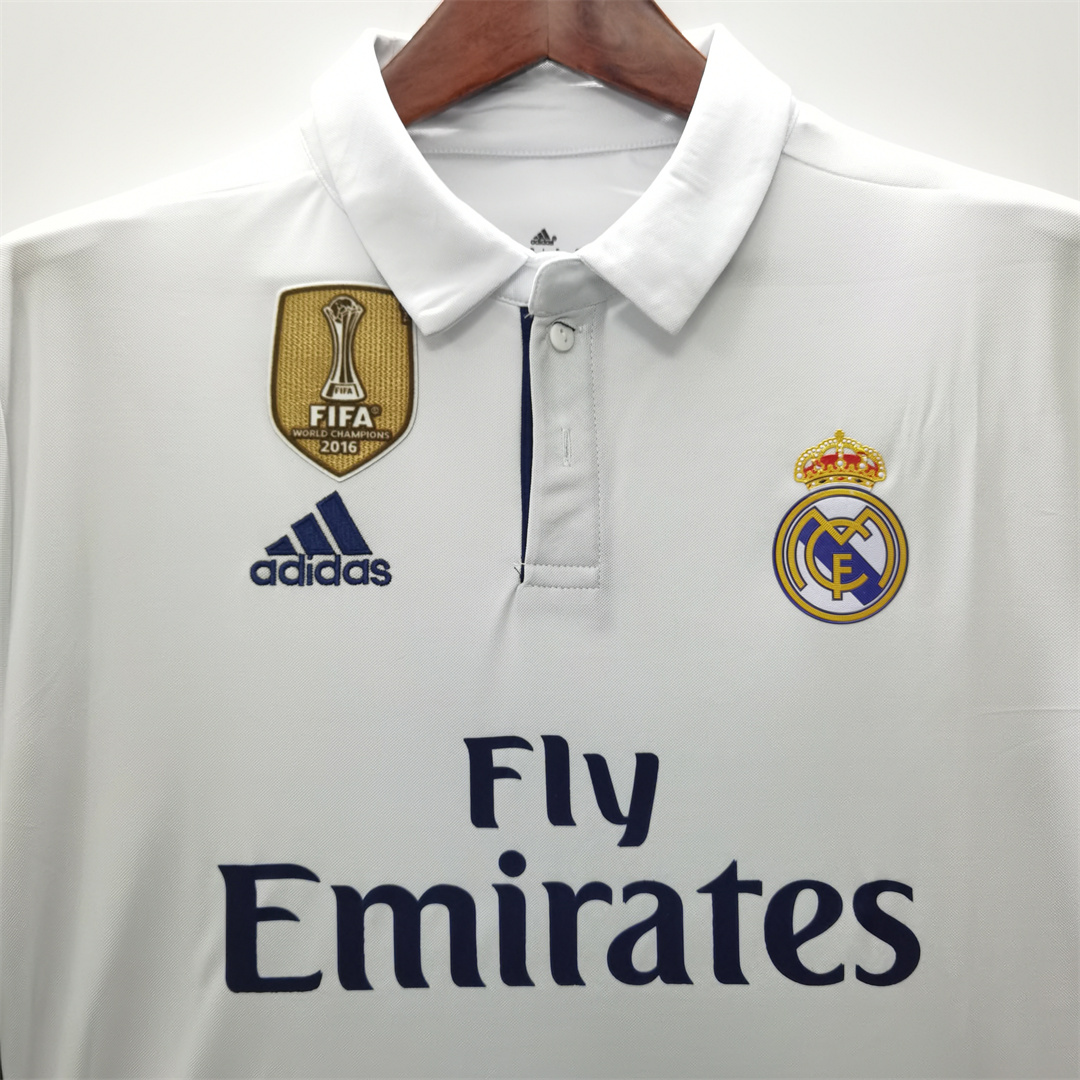 2016-17 Real Madrid Retro Home football jersey