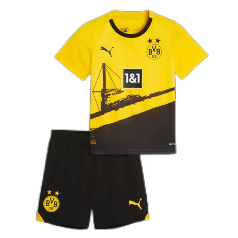 23-24 Kids Borussia Dortmund Home Jersey Kit