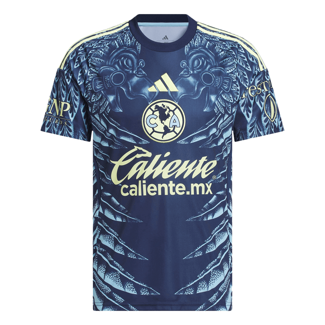 Club America Away Soccer Jersey 2025-26 Navy -Fan version
