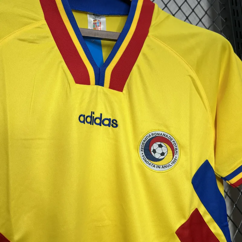 1994 Romania Home Football Retro Jersey