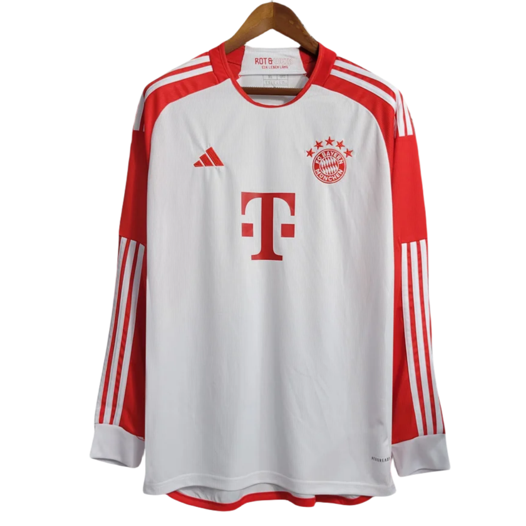 23-24 Bayern Munich Home Long Sleeve Jersey
