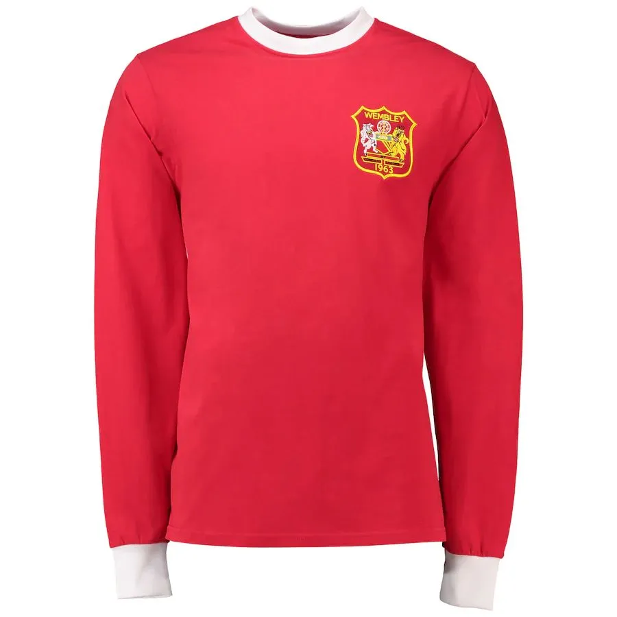 1963 Manchester United FA Cup Final Retro Long-Sleeve Jersey 1