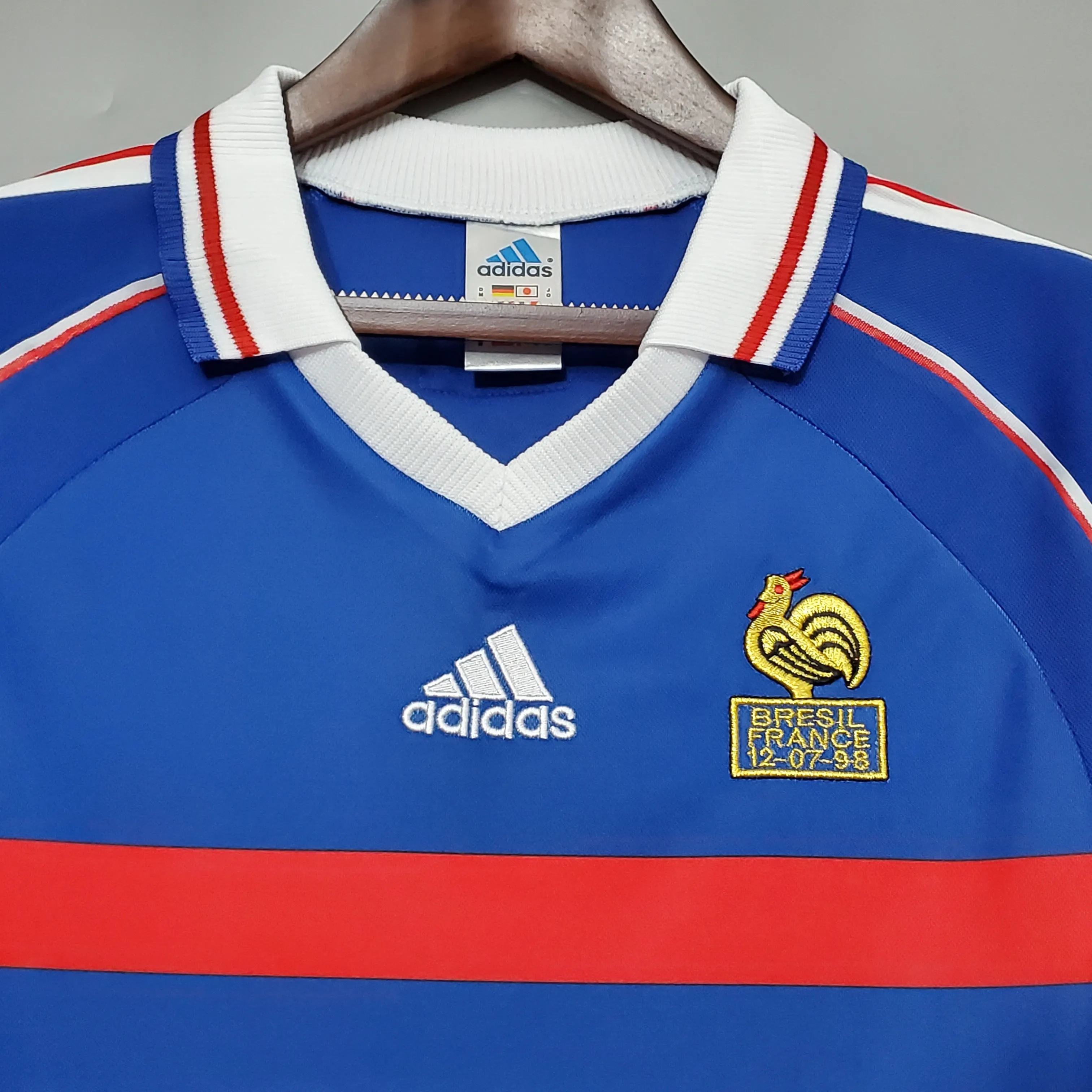1998 France Retro Jersey Home World Cup