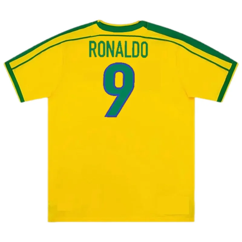 Brazil Retro Jersey Home World Cup 1998