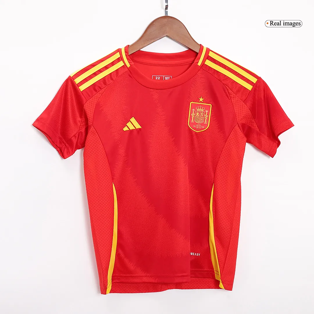 Spain Home Kit(Jersey+Shorts) Soccer Apparels Euro 2024