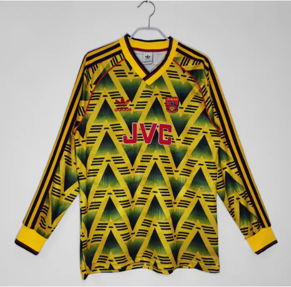 Arsenal Away Long Sleeve Retro Jersey 1991/93