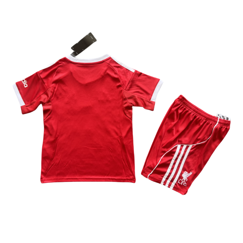 2025-26 Liverpool home Kids football jersey Kits