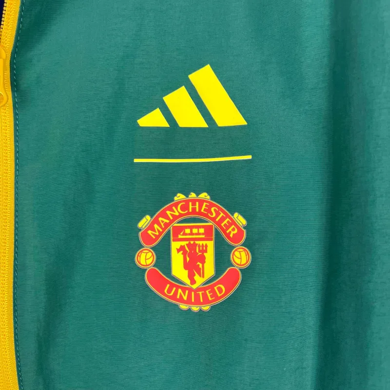 2023-2024 Manchester United Reversible Windbreaker（Blue-Green）Soccer Jersey 1:1 Thai Quality