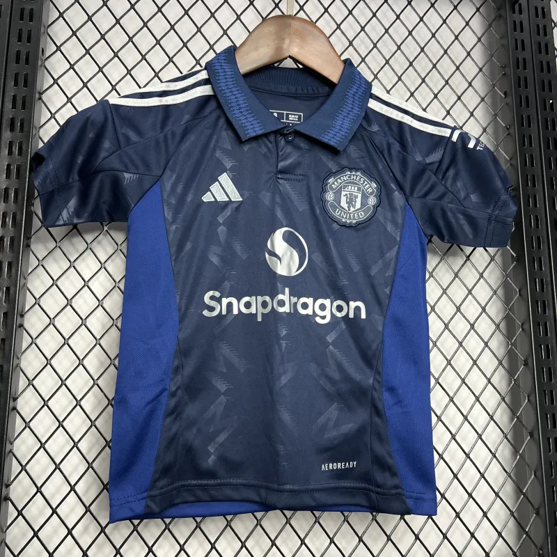 24-25 Manchester United Away Kids Jersey+Shorts