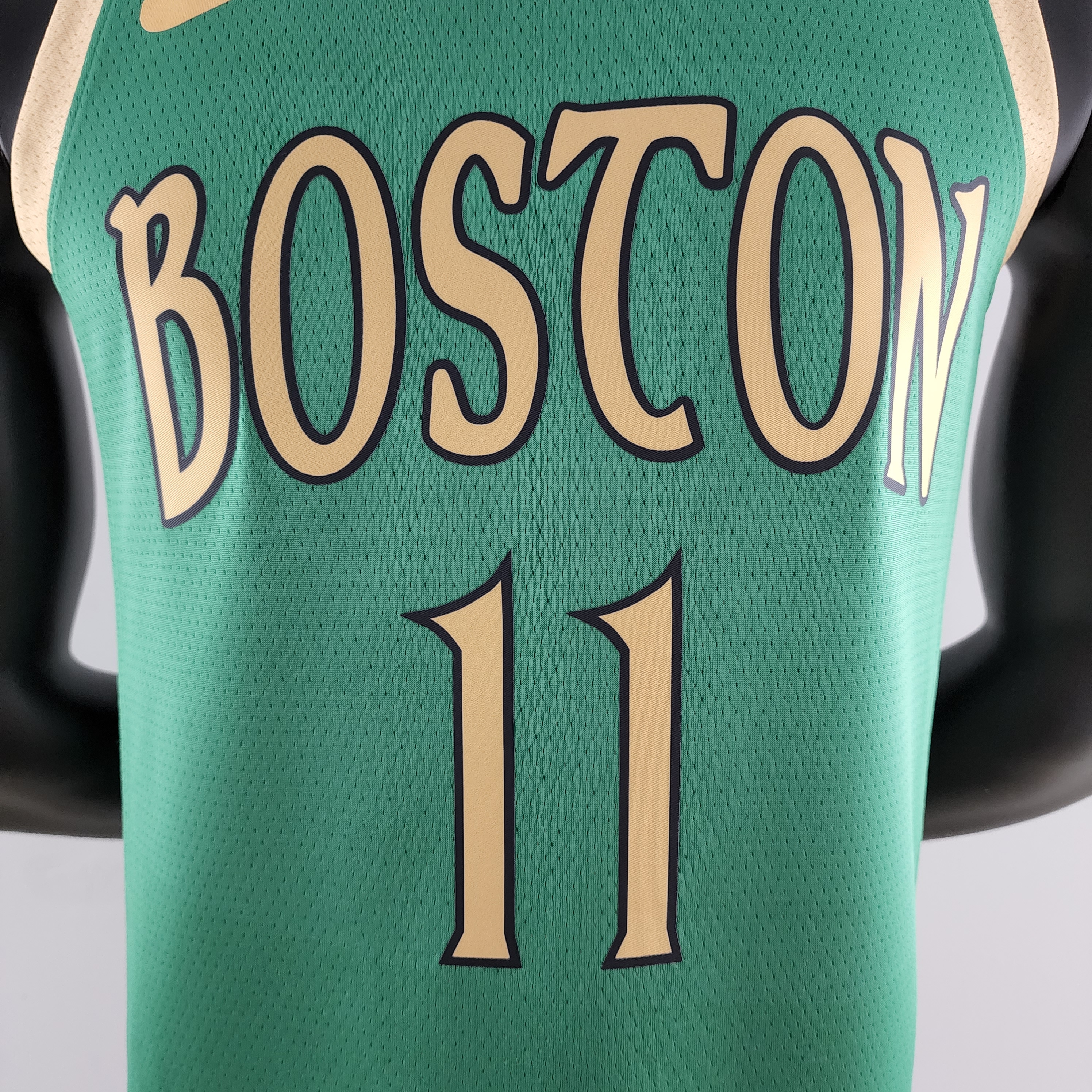 Kyrie Irving Boston Celtics Platinum City Edition Green Swingman Jersey 2020