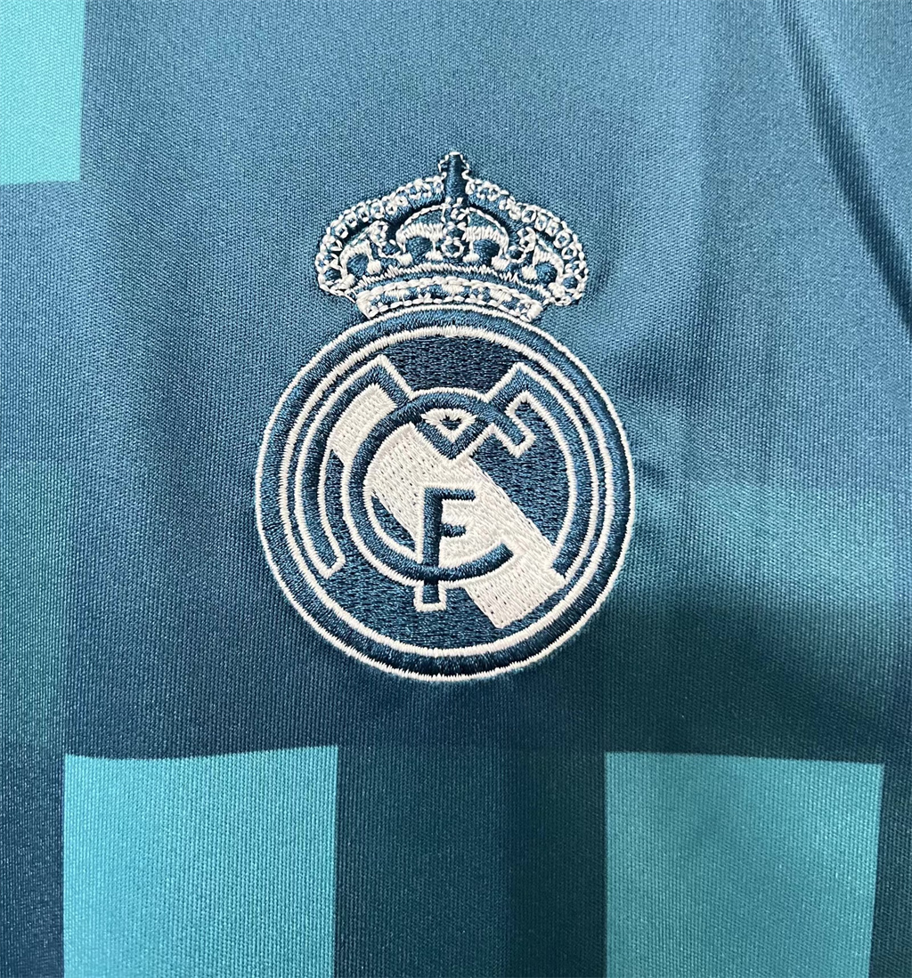 Real Madrid Third Retro Long Sleeves Jersey 17/18