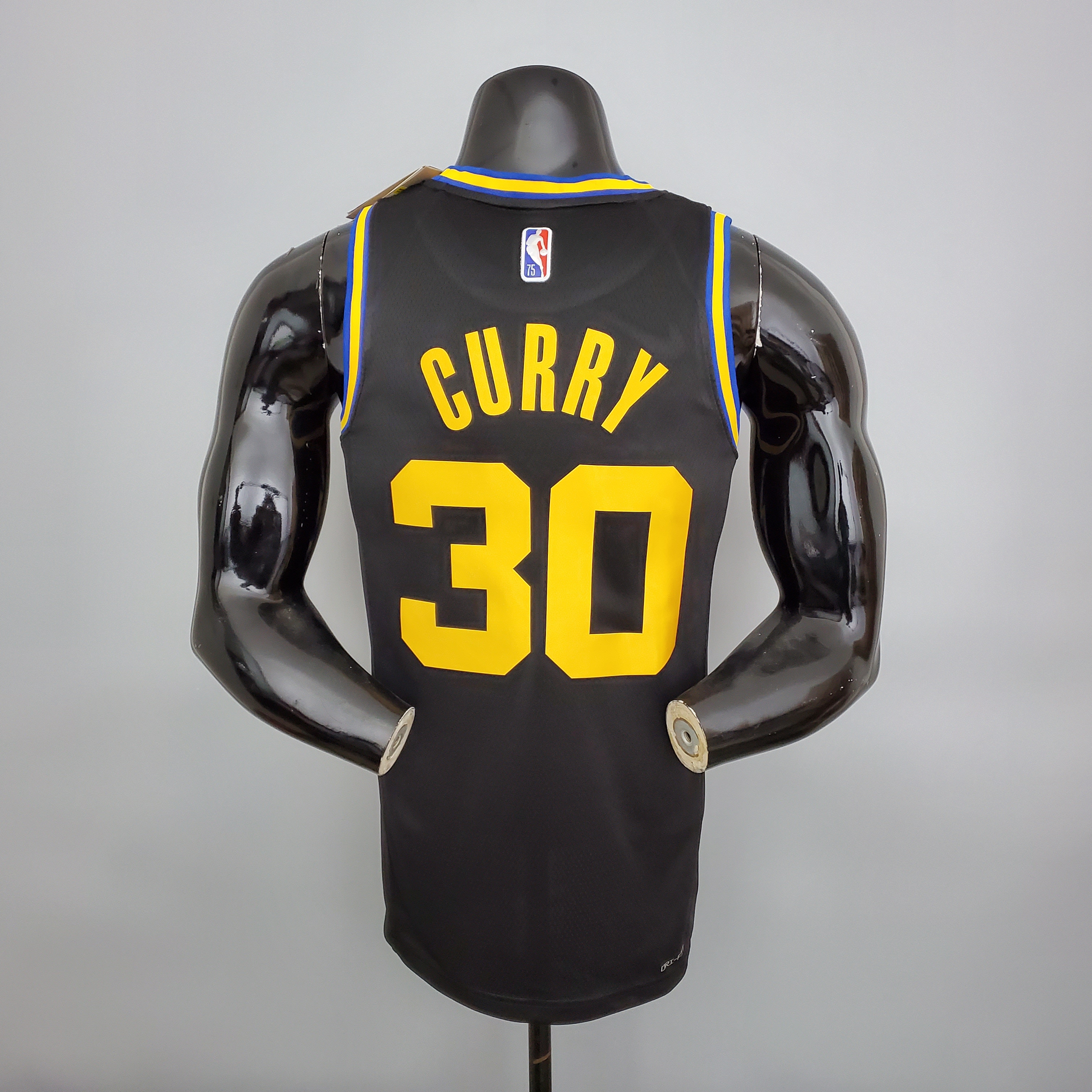 Stephen Curry Golden State Warriors 75th Anniversary Swingman Jersey Black