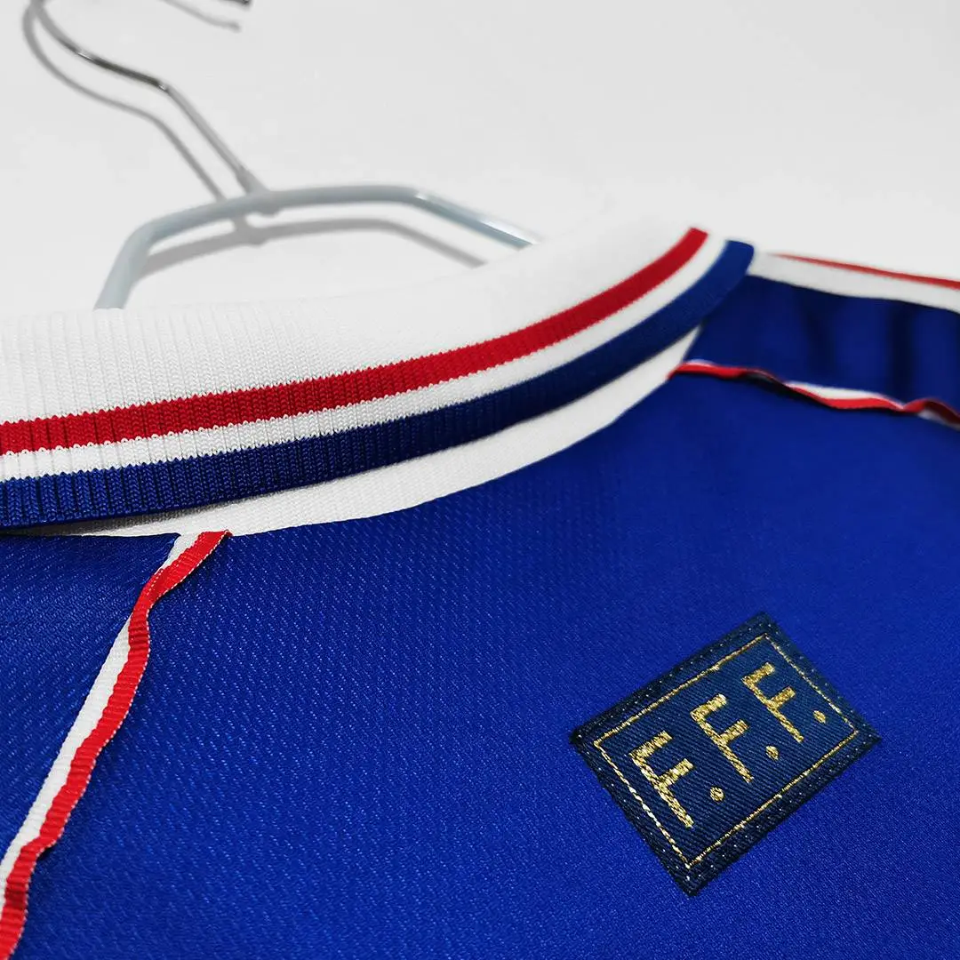 1998 France Retro Jersey Long Sleeve World Cup