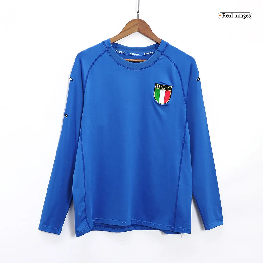 Italy Retro Home Long Sleeve Jersey 2000