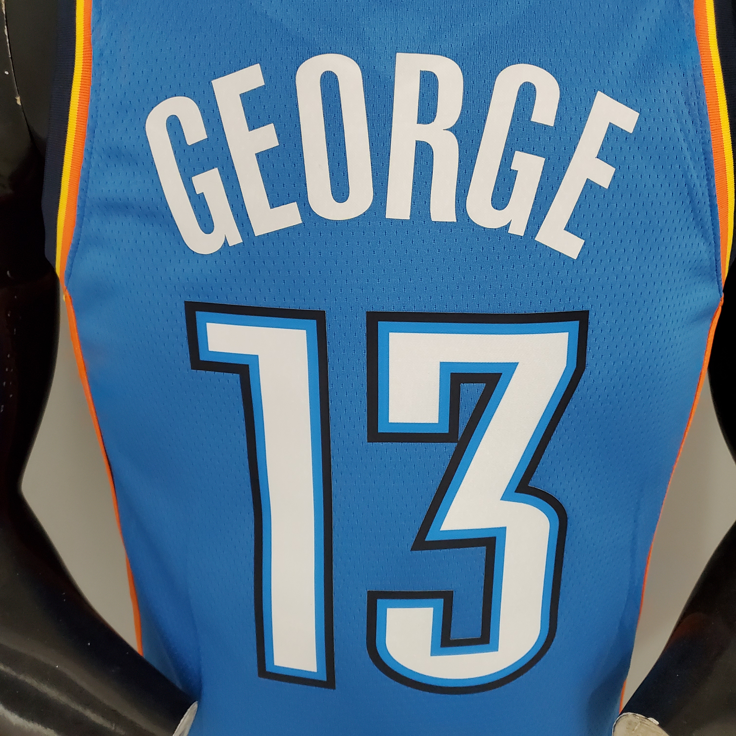 Paul George Oklahoma City Thunder Swingman Jersey Blue