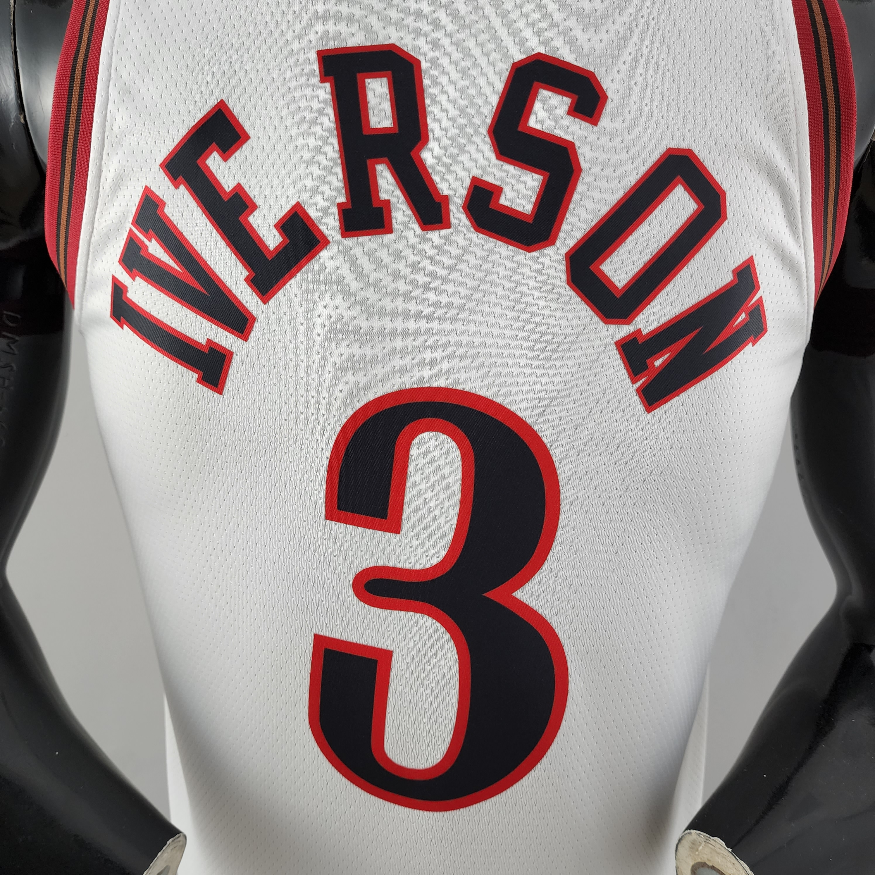 Allen Iverson Philadelphia 76ers Swingman Big Meteor White Retro Jersey