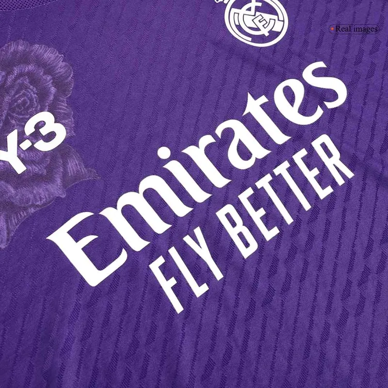 2023-24 Real Madrid Y-3 Fourth Jersey Purple Player Version