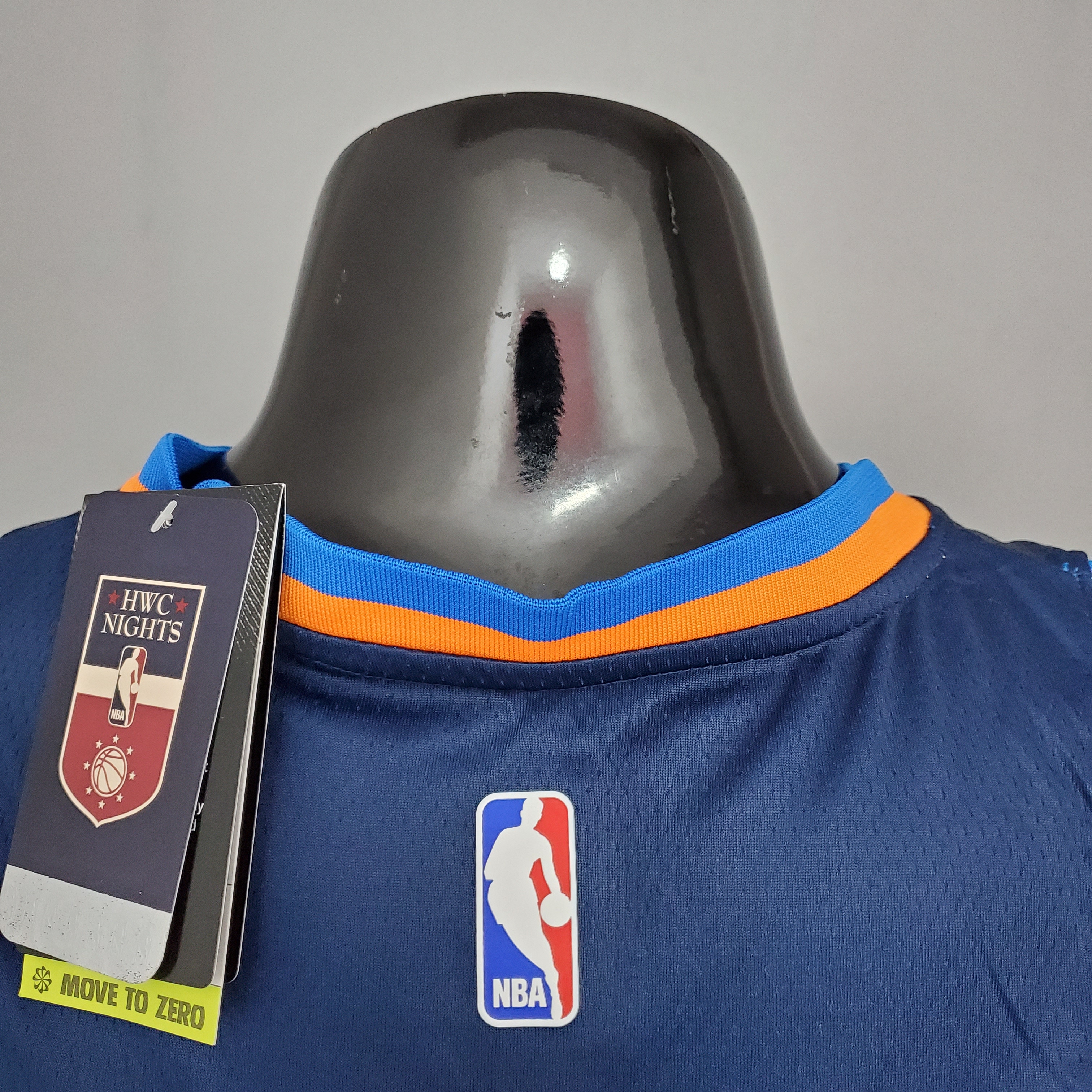 Carmelo Anthony Oklahoma City Thunder Swingman Jersey Blue Stripes