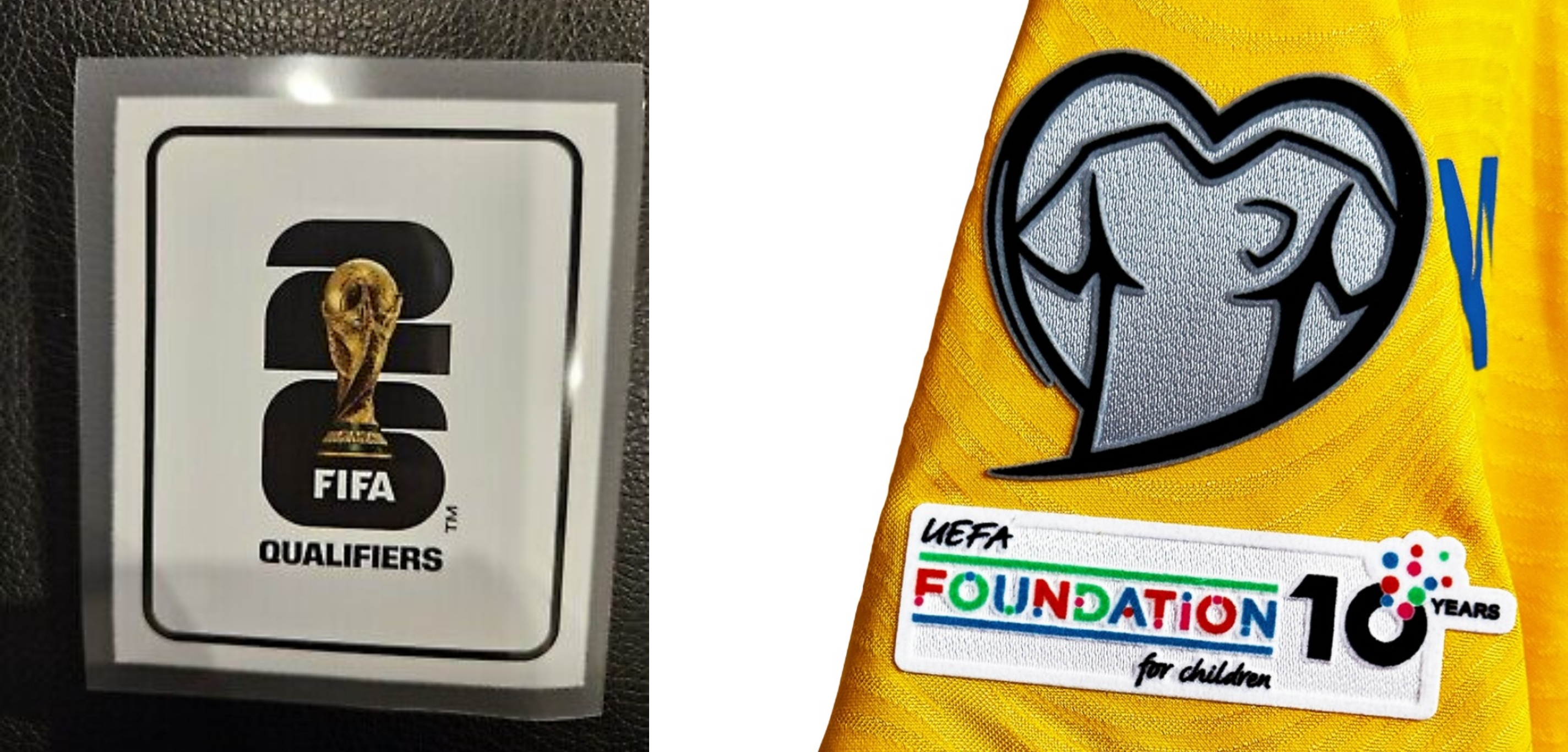 Romania's home football jersey for 2025-26 Fan version