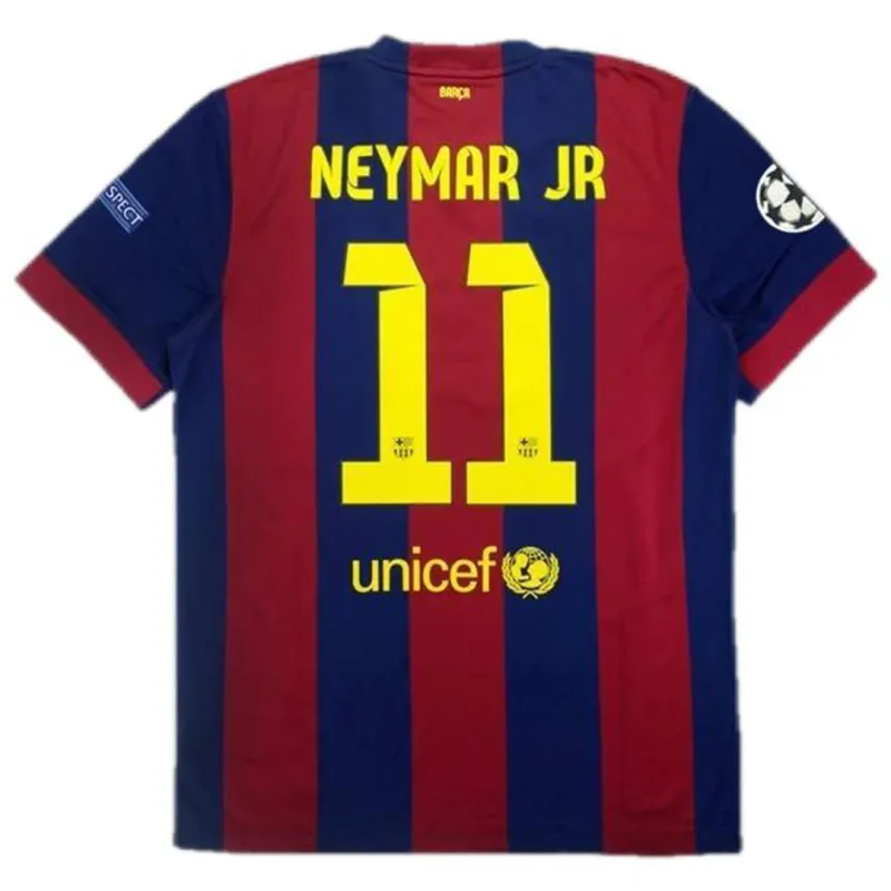 Barcelona Messi #10 Neymar Jr #11 Retro Home Jersey 14/15