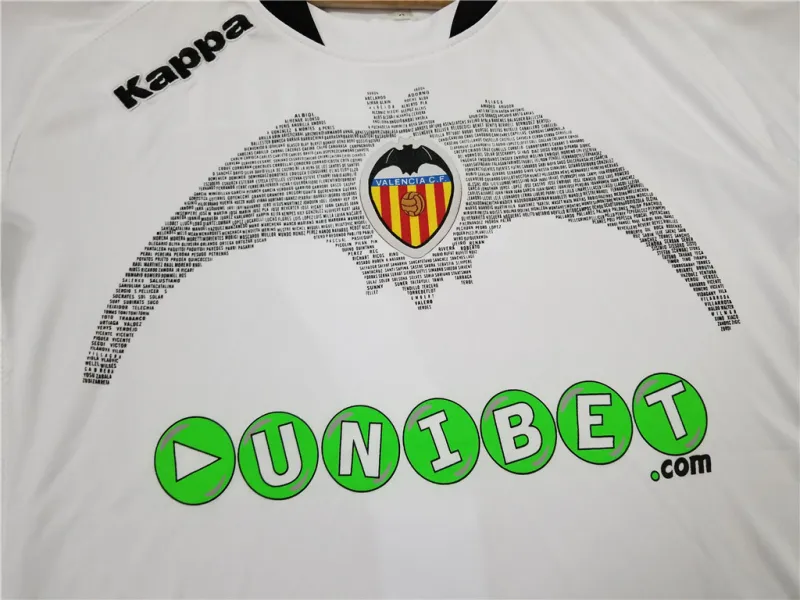 Valencia 2009/10 VICENTE #14 DAVID VILLA #7 Retro Jersey Home