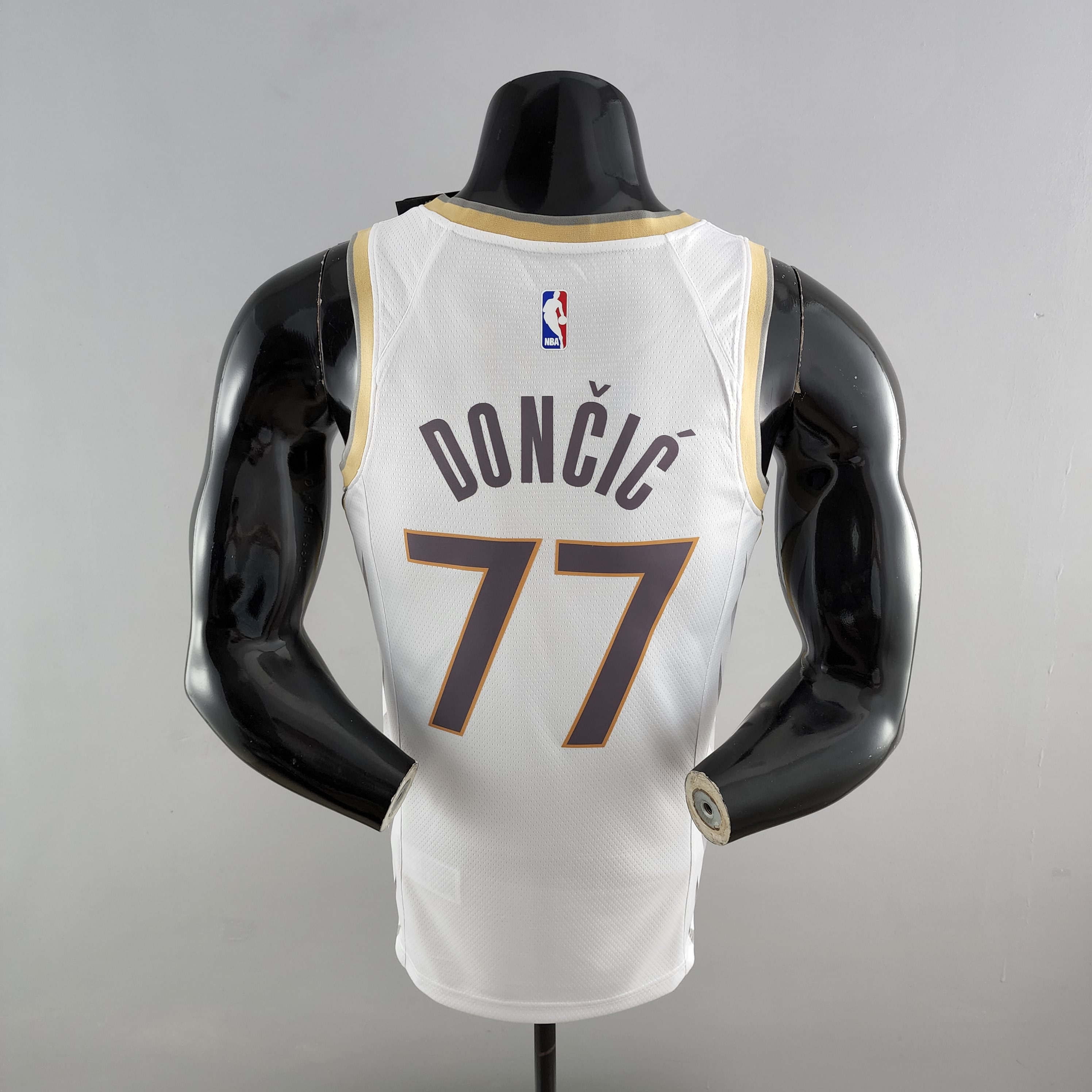 Luka Doncic Dallas Mavericks City Edition White Swingman Jersey