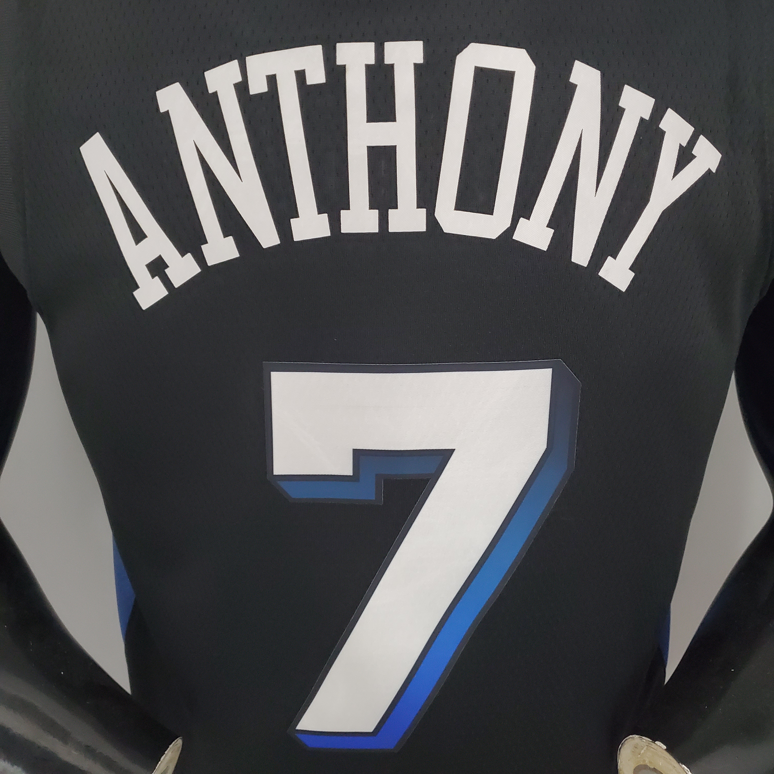 Carmelo Anthony New York Knicks City Edition Swingman Jersey Black