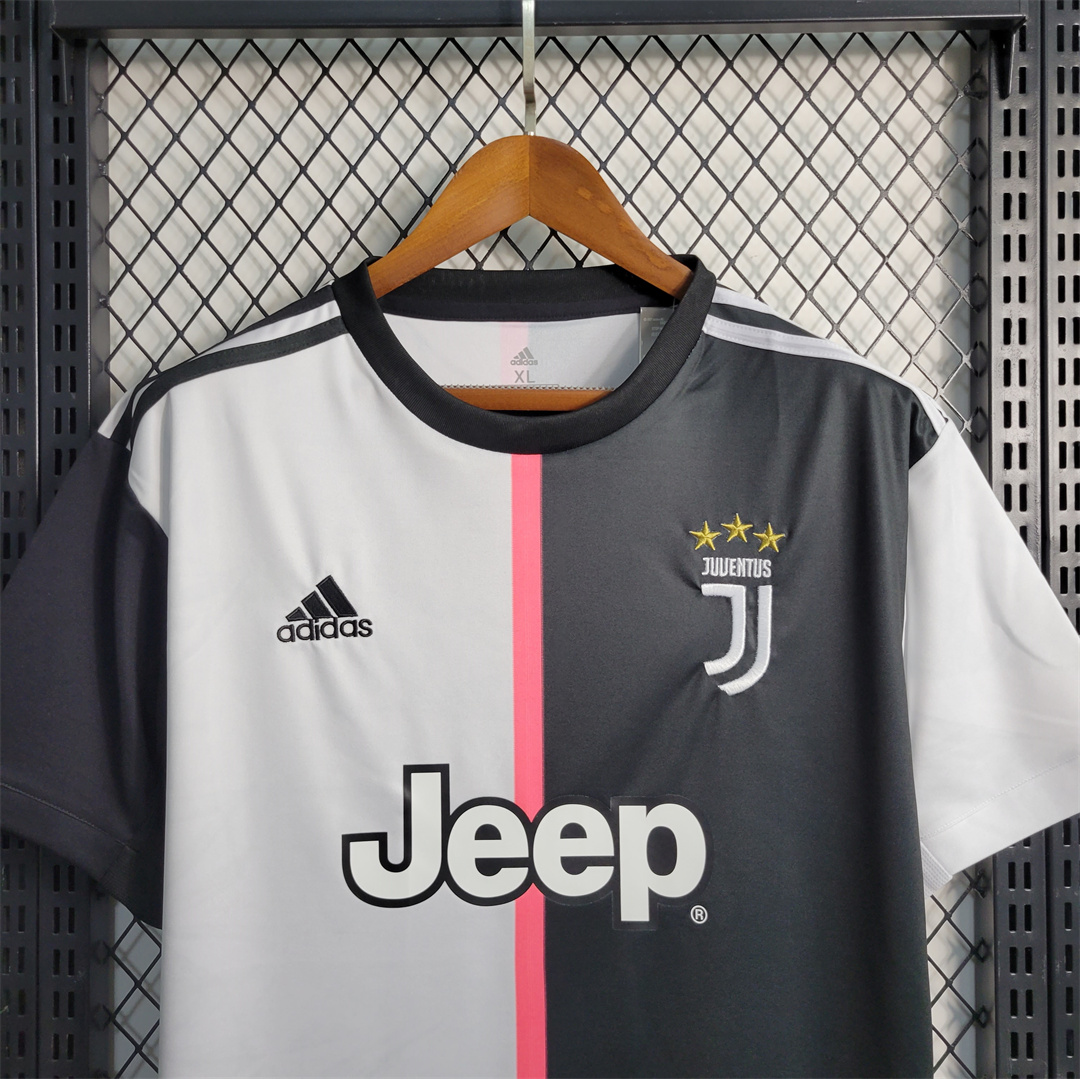 2019-20 Juventus Home Retro Soccer Jersey Adidas Ronaldo #7