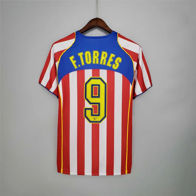 F.TORRES #9 Atletico Madrid Retro Jersey Home 2004-05