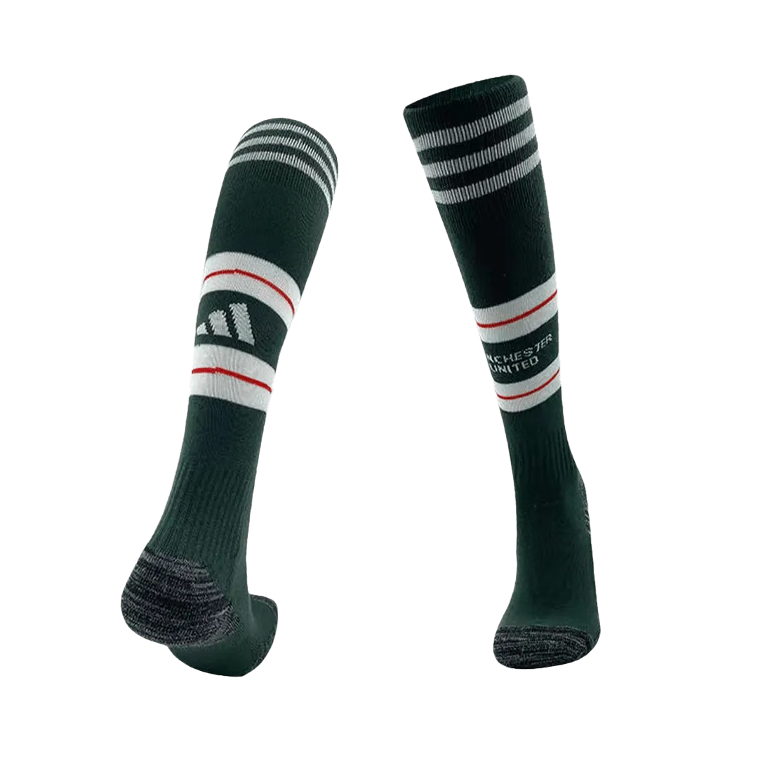 23-24 Manchester United Away Whole Kit Jersey+Shorts+Socks