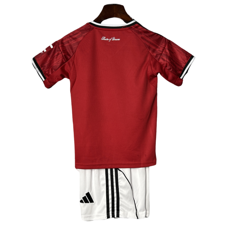Kids Manchester United Home Soccer Kits 25-26