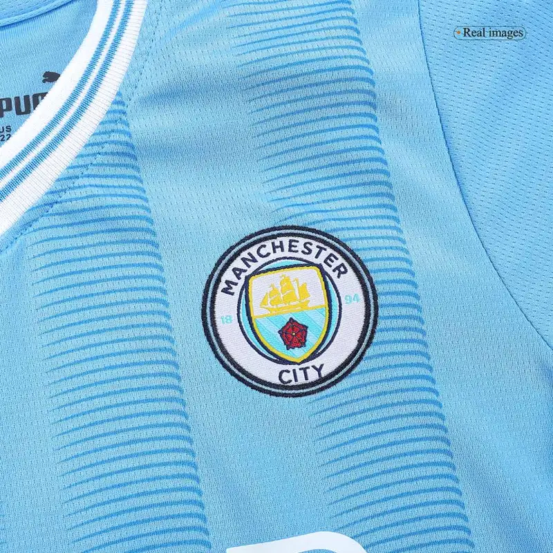 2023/24 Kids Manchester City Home Kit(Jersey+Short+Socks)