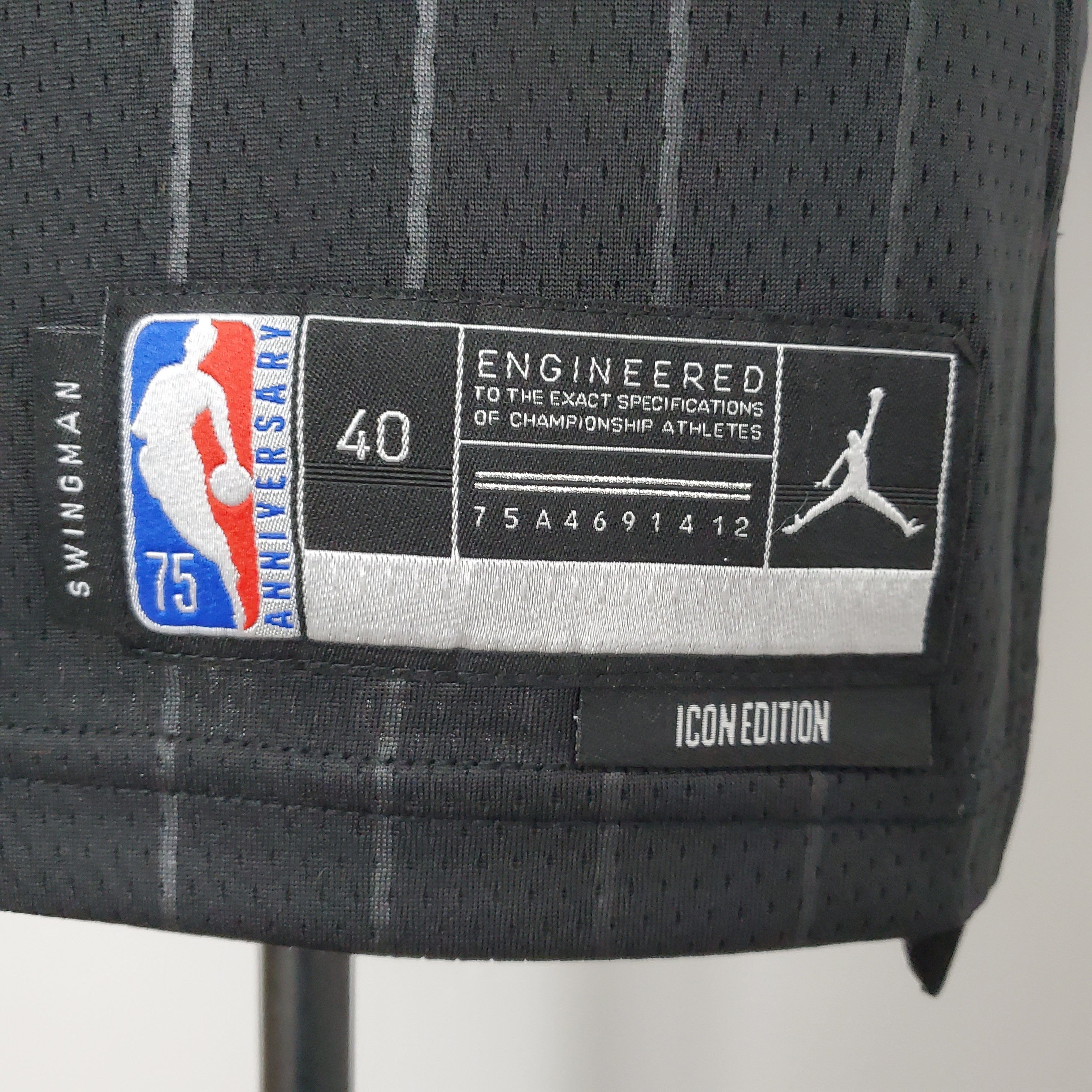 Lonzo Ball Chicago Bulls 75th Anniversary Swingman Jersey Flyers Black