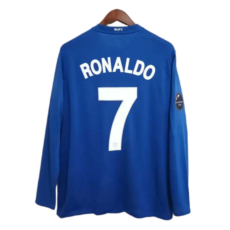 08-09 Manchester United Home Retro Jersey #7 Ronaldo Long Sleeve