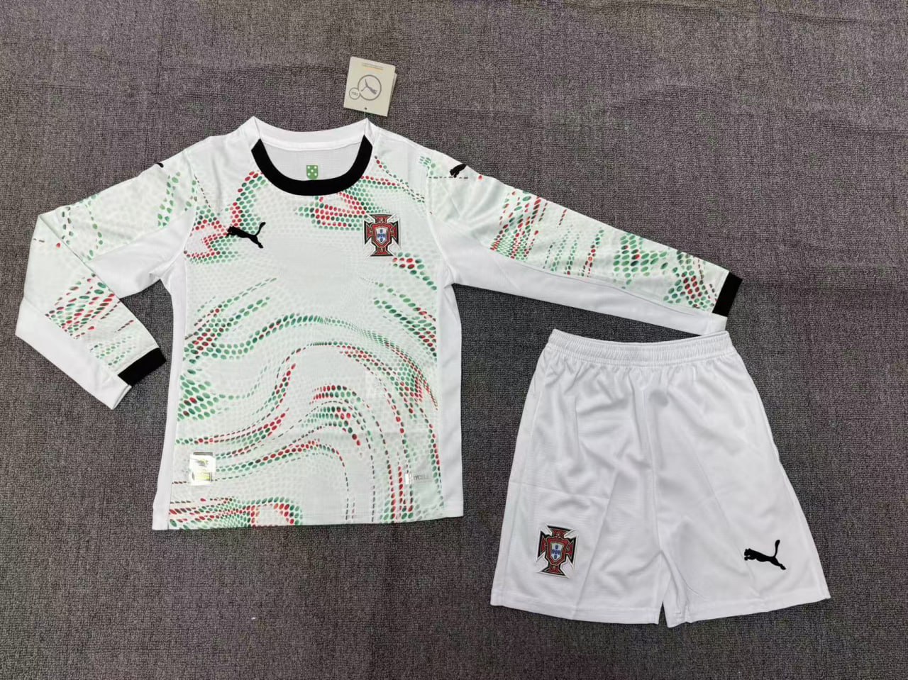 Portugal 2025 Away Long Sleeve Kids Suit