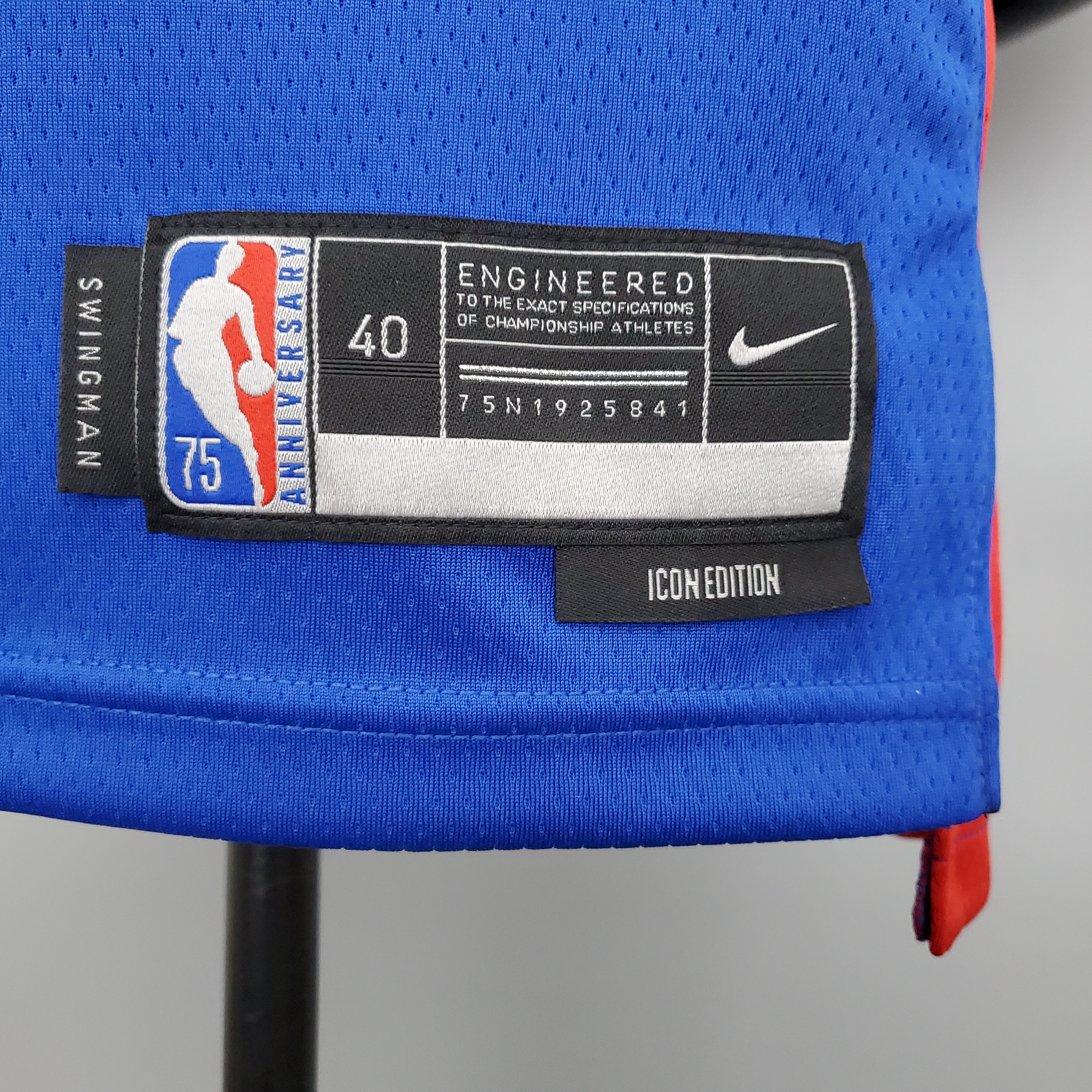 Derrick Rose Detroit Pistons 75th Anniversary Swingman Jersey Blue