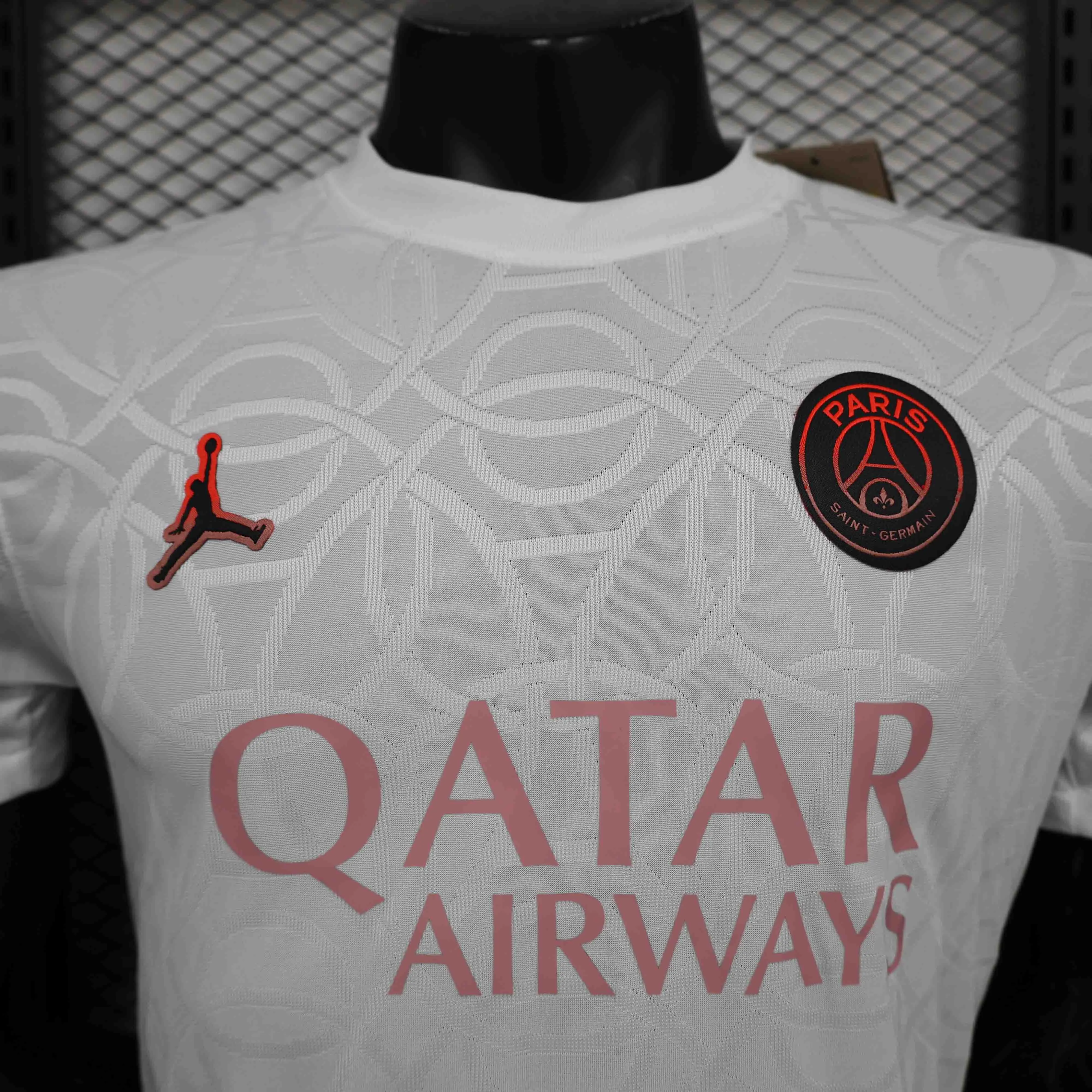 25-26 PSG Player Version Academy Pro Pre-Match White Jersey Customized team emblem stars