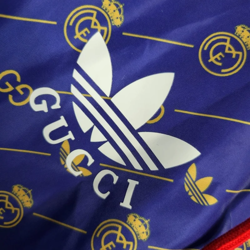 23-24 Real Madrid GUCCI joint Windbreaker Blue Football Shirt