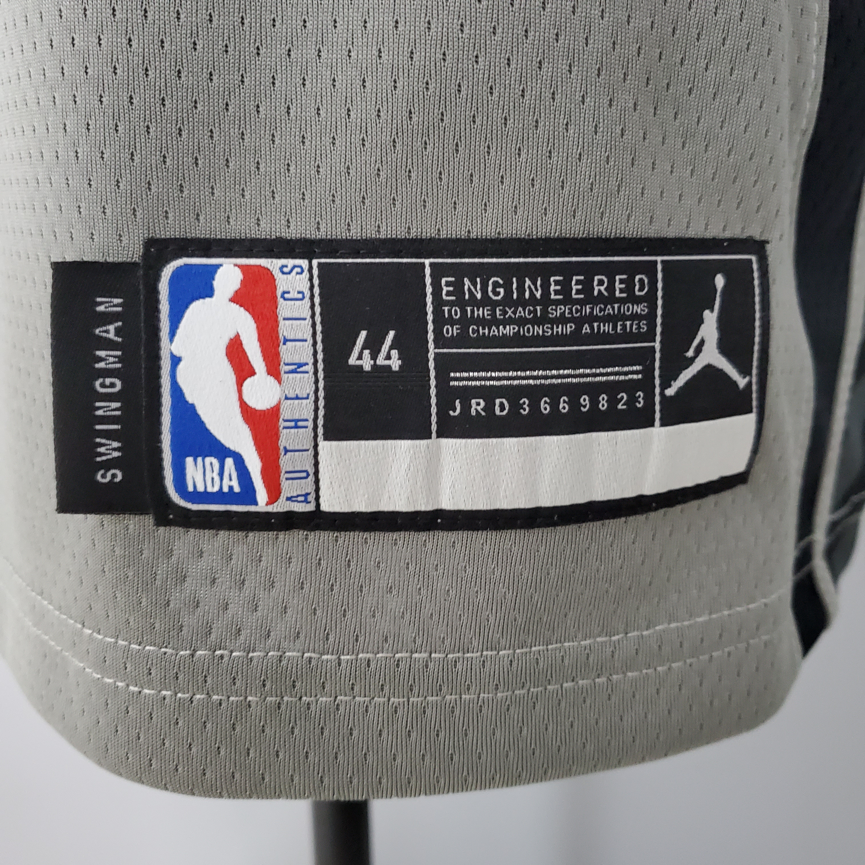 Kevin Durant Brooklyn Nets Flying Man Swingman Jersey Gray