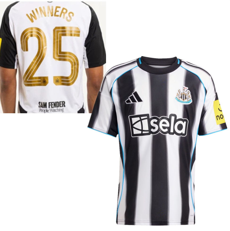 Newcastle United Man Home Carabao Cup 2025 Winners Shirt