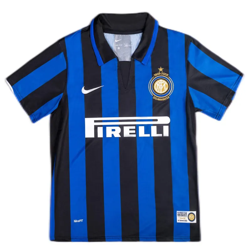 07-08 Inter Milan Retro 100th Anniversary Home Jersey