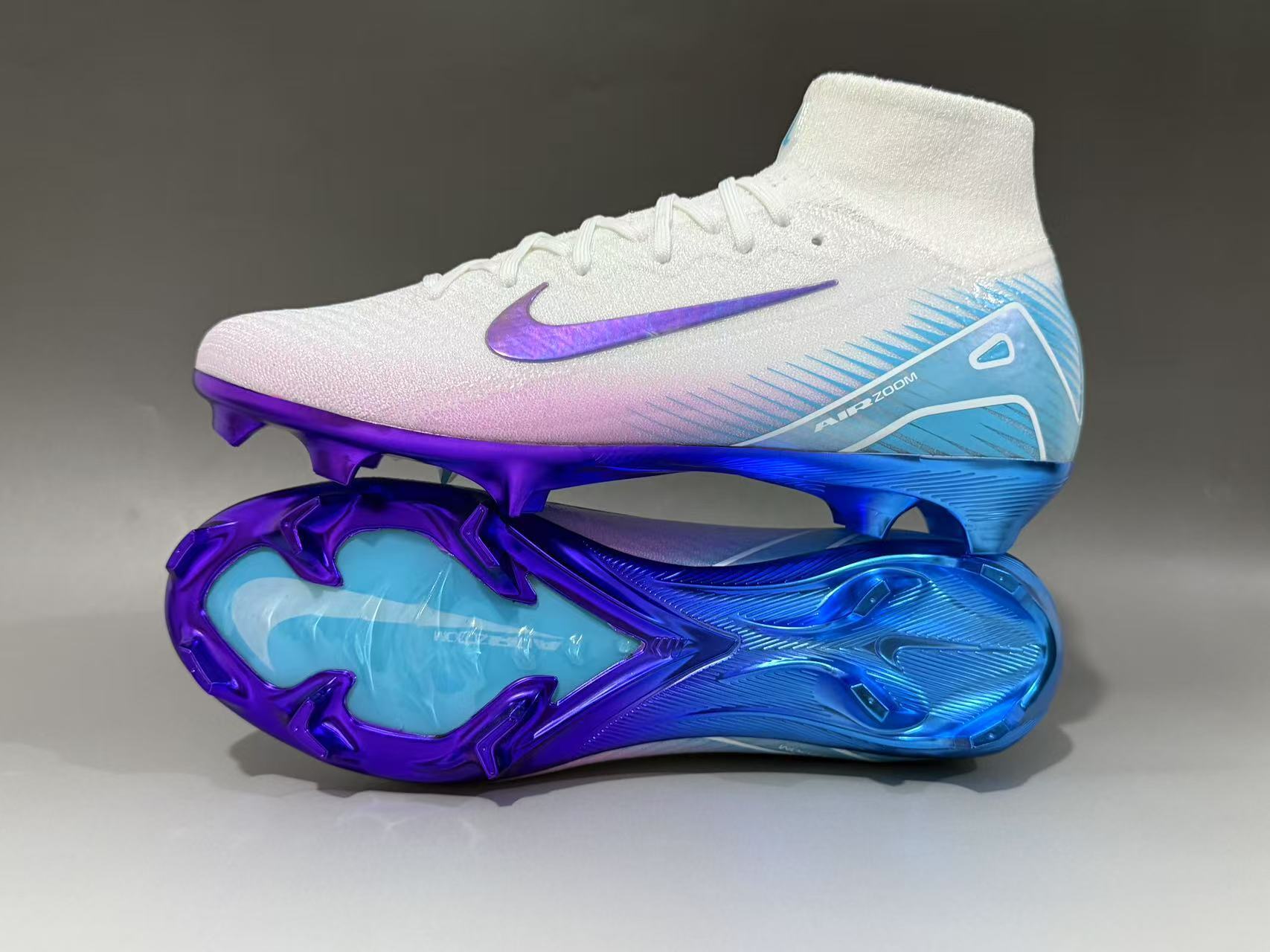 Assassin's 16th generation high top with built-in full air cushion waterproof knitted FG Football shoes