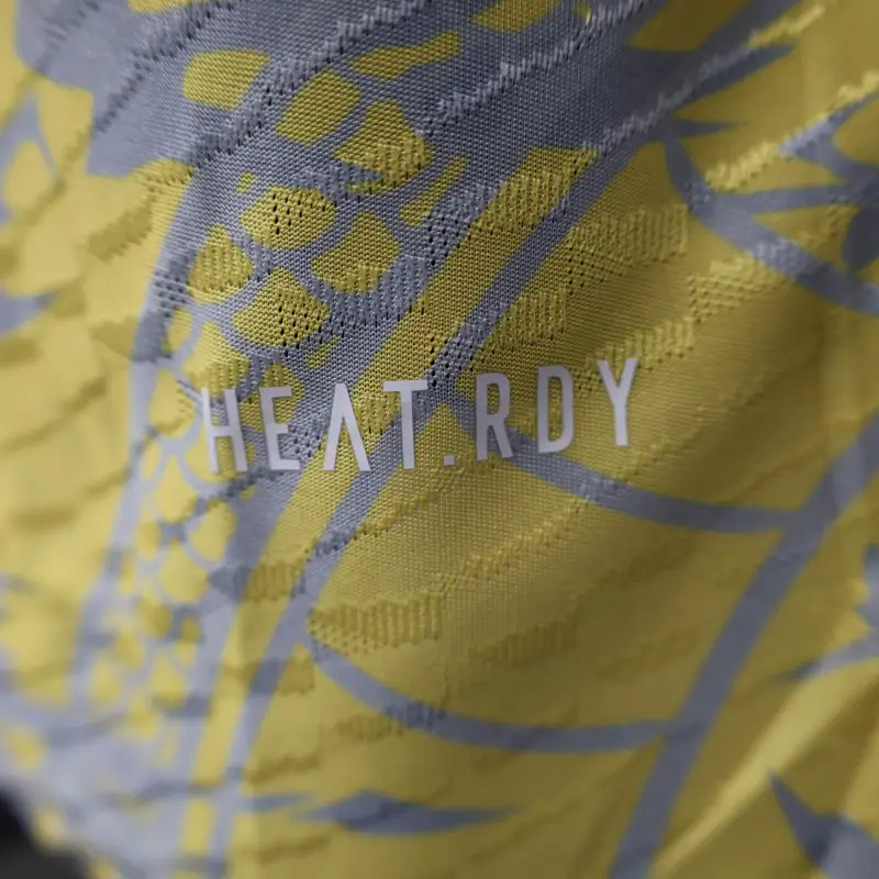 2025-26 Real Madrid Men's Polo Shirt Dragon Pattern Yellow Jersey