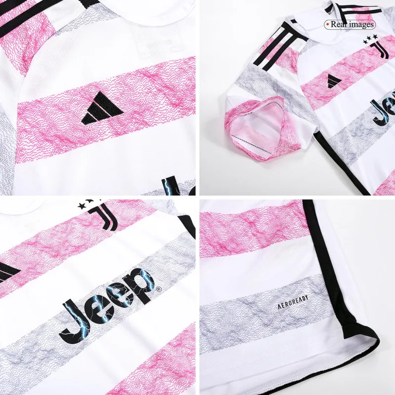 2023-24  Kids Juventus Away Kit Jersey+Short