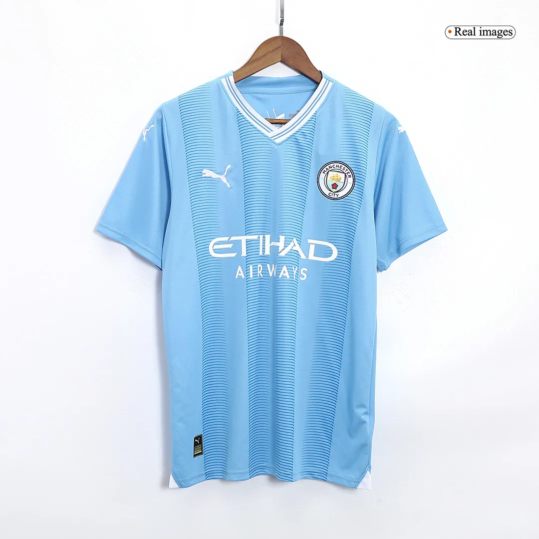 2023/24 Manchester City Home Whole Kit(Jersey+Shorts+Socks)